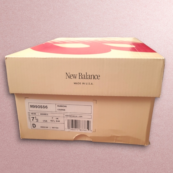 New Balance | Men's Made in USA 990v6 Mindful Grey with Bone 7 1/2 Beige Neutral - Picture 4 of 9